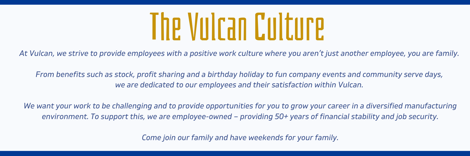 Vulcan, Inc. Vulcan Values